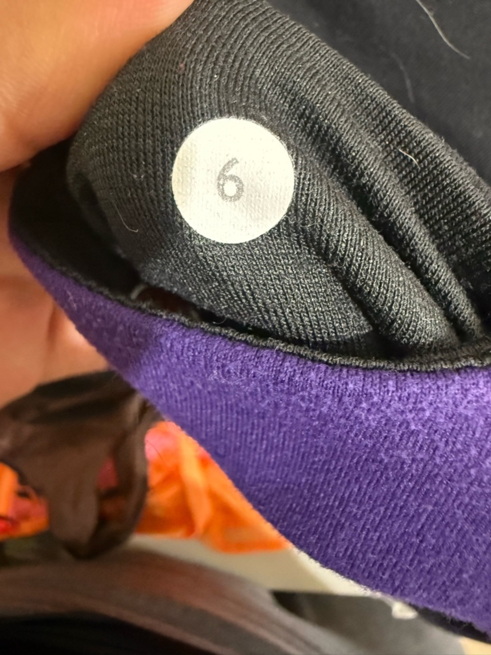 lululemon black and purple active top with logo - Picture 4 of 6